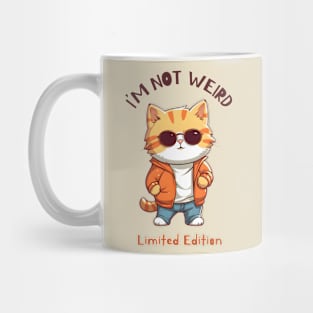 I'm Not Weird, Cute Cat, Animal Lover, Funny Saying Mug